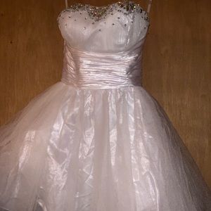 White Short Prom Dress